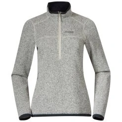 Bergans Of Norway Kamphaug Knitted W Half Zip Chalk Sand