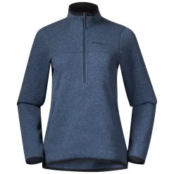 Bergans Of Norway Kamphaug Knitted W Half Zip Orion Blue