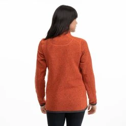 Bergans Of Norway Kamphaug Knitted W Half Zip Brick / Orion Blue -Bergans Of Norway shop 1091 21467 3