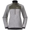 Bergans Of Norway Kamphaug Knitted W Half Zip Chalk Sand / Green Mud