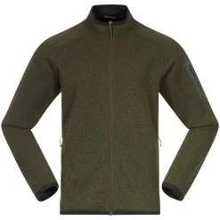 Bergans Of Norway Kamphaug Knitted Jacket Dark Olive Green