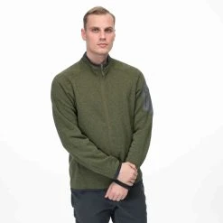 Bergans Of Norway Kamphaug Knitted Jacket Dark Olive Green -Bergans Of Norway shop 1092 23003 4