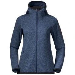 Bergans Of Norway Kamphaug Knitted W Hoodie Orion Blue