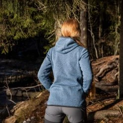 Bergans Of Norway Kamphaug Knitted W Hoodie Orion Blue -Bergans Of Norway shop 1093 21466 3
