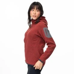 Bergans Of Norway Kamphaug Knitted W Hoodie Chianti Red -Bergans Of Norway shop 1093 22022 4