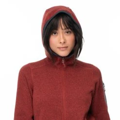 Bergans Of Norway Kamphaug Knitted W Hoodie Chianti Red -Bergans Of Norway shop 1093 22022 7