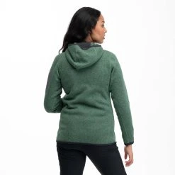 Bergans Of Norway Kamphaug Knitted W Hoodie Dark Jade Green -Bergans Of Norway shop 1093 23547 3