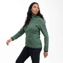 Bergans Of Norway Kamphaug Knitted W Hoodie Dark Jade Green -Bergans Of Norway shop 1093 23547 4