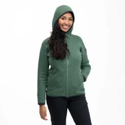 Bergans Of Norway Kamphaug Knitted W Hoodie Dark Jade Green -Bergans Of Norway shop 1093 23547 5
