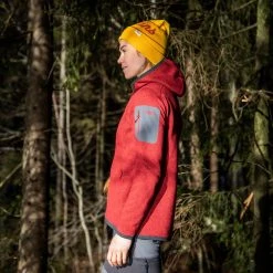Bergans Of Norway Kamphaug Knitted W Hoodie Red -Bergans Of Norway shop 1093 671 2