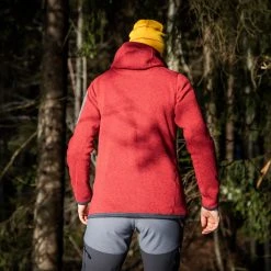 Bergans Of Norway Kamphaug Knitted W Hoodie Red -Bergans Of Norway shop 1093 671 3