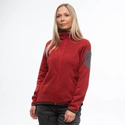 Bergans Of Norway Kamphaug Knitted W Hoodie Red -Bergans Of Norway shop 1093 671 4