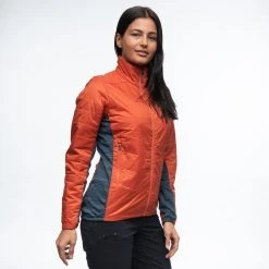 Bergans Of Norway Rabot V2 Insulated Hybrid W Jacket Brick / Orion Blue -Bergans Of Norway shop 1125 21467 5
