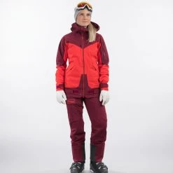 Bergans Of Norway Myrkdalen V2 Insulated W Jacket Light Dahlia Red / Beet Red / Be Seen Yellow -Bergans Of Norway shop 1185 13721 4