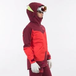 Bergans Of Norway Myrkdalen V2 Insulated W Jacket Light Dahlia Red / Beet Red / Be Seen Yellow -Bergans Of Norway shop 1185 13721 5