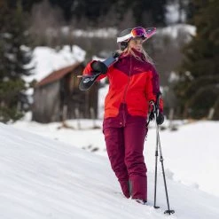 Bergans Of Norway Myrkdalen V2 Insulated W Jacket Light Dahlia Red / Beet Red / Be Seen Yellow -Bergans Of Norway shop 1185 13721 7