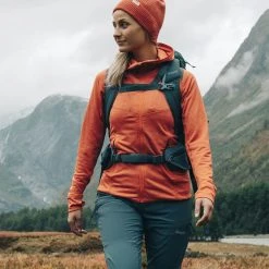 Bergans Of Norway Rabot Active Mid Hood W Jacket Brick -Bergans Of Norway shop 1222 14180 3