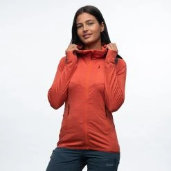 Bergans Of Norway Rabot Active Mid Hood W Jacket Brick -Bergans Of Norway shop 1222 14180 4