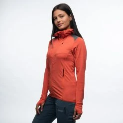 Bergans Of Norway Rabot Active Mid Hood W Jacket Brick -Bergans Of Norway shop 1222 14180 7