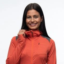 Bergans Of Norway Rabot Active Mid Hood W Jacket Brick -Bergans Of Norway shop 1222 14180 8