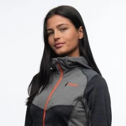 Bergans Of Norway Rabot Active Mid Hood W Jacket Solid Charcoal / Solid Grey / Fiesta -Bergans Of Norway shop 1222 21490 8