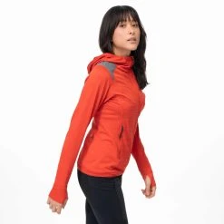 Bergans Of Norway Rabot Active Mid Hood W Jacket Dark Brick -Bergans Of Norway shop 1222 21631 2
