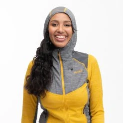 Bergans Of Norway Rabot Active Mid Hood W Jacket Light Golden Yellow / Solid Grey -Bergans Of Norway shop 1222 21652 4