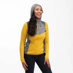 Bergans Of Norway Rabot Active Mid Hood W Jacket Light Golden Yellow / Solid Grey -Bergans Of Norway shop 1222 21652 6