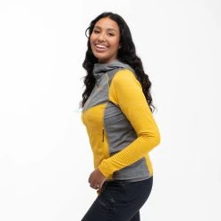 Bergans Of Norway Rabot Active Mid Hood W Jacket Light Golden Yellow / Solid Grey -Bergans Of Norway shop 1222 21652 7