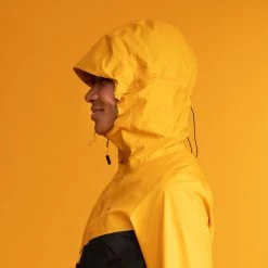 Bergans Of Norway Y LightLine Air 3L Shell Jacket Women Mango Yellow / Dark Shadow Grey -Bergans Of Norway shop 1825 25286 5