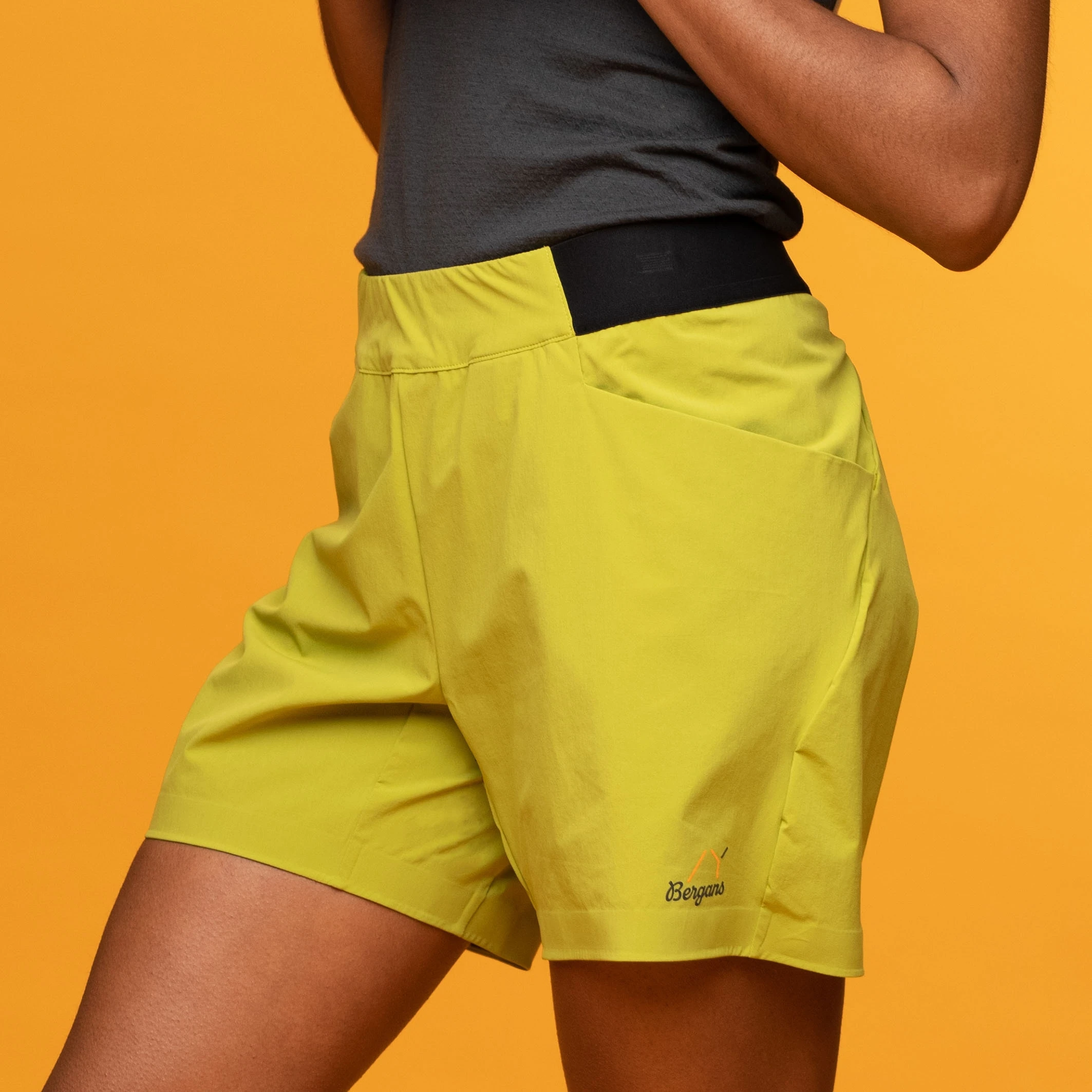 Bergans Of Norway Y LightLine Vapor Shorts Women Golden Lime Green 7 Bergans Of Norway Y LightLine Vapor Shorts Women Golden Lime Green - Bilde 5