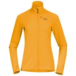 Bergans Of Norway Y LightLine Essence Midlayer Jacket Women Mango Yellow