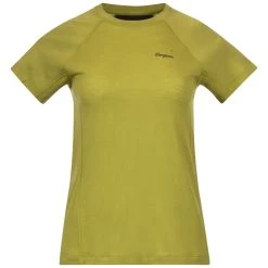 Bergans Of Norway Y LightLine Merino Tee Women Golden Lime Green