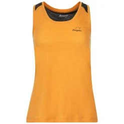 Bergans Of Norway Y LightLine Merino Top Women Mango Yellow / Dark Shadow Grey