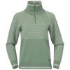 Bergans Of Norway Alvdal Wool W Half Zip Jade Green / Vanilla White -Bergans Of Norway shop 2505 25453
