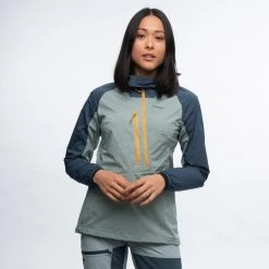 Bergans Of Norway Cecilie Light Wind Anorak Misty Forest / Orion Blue -Bergans Of Norway shop 2553 21475 4