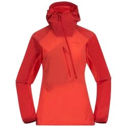 Bergans Of Norway Cecilie Light Wind Anorak Energy Red / Red Leaf