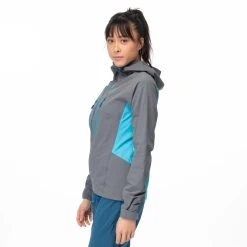 Bergans Of Norway Cecilie Mountain Softshell Jacket Solid Dark Grey / Clear Ice Blue -Bergans Of Norway shop 2554 21681 6