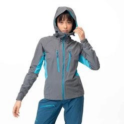 Bergans Of Norway Cecilie Mountain Softshell Jacket Solid Dark Grey / Clear Ice Blue -Bergans Of Norway shop 2554 21681 7