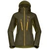 Bergans Of Norway Cecilie Mountain Softshell Jacket Dark Olive Green / Trail Green