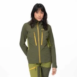 Bergans Of Norway Cecilie Mountain Softshell Jacket Dark Olive Green / Trail Green -Bergans Of Norway shop 2554 25281 4