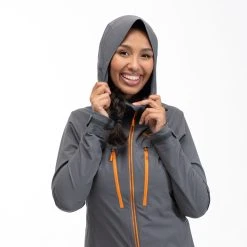 Bergans Of Norway Cecilie Mountain Softshell Jacket Solid Dark Grey / Cloudberry Yellow -Bergans Of Norway shop 2554 25387 3