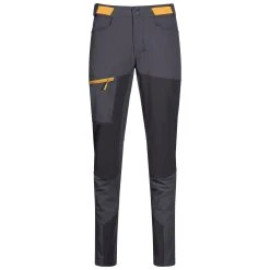 Bergans Of Norway Cecilie Mountain Softshell Pants Solid Dark Grey / Solid Charcoal / Light Golden Yellow