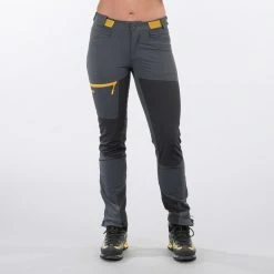 Bergans Of Norway Cecilie Mountain Softshell Pants Solid Dark Grey / Solid Charcoal / Light Golden Yellow -Bergans Of Norway shop 2556 13439 4