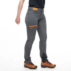 Bergans Of Norway Cecilie Mountain Softshell Pants Solid Dark Grey / Cloudberry Yellow -Bergans Of Norway shop 2556 25387 2