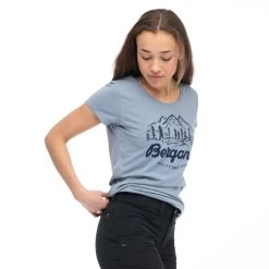 Bergans Of Norway Classic V2 W Tee Husky Blue -Bergans Of Norway shop 2781 24313 2