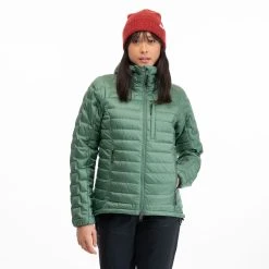 Bergans Of Norway Magma Light Down Jacket W/Hood Women Dark Jade Green -Bergans Of Norway shop 2928 23547 1