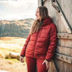 Bergans Of Norway Magma Medium Down Jacket W/Hood Women Chianti Red -Bergans Of Norway shop 2938 22022 2