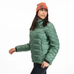 Bergans Of Norway Magma Medium Down Jacket W/Hood Women Dark Jade Green -Bergans Of Norway shop 2938 23547 4