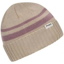 Bergans Of Norway Striped V2 Beanie Chalk Sand / Lilac Chalk